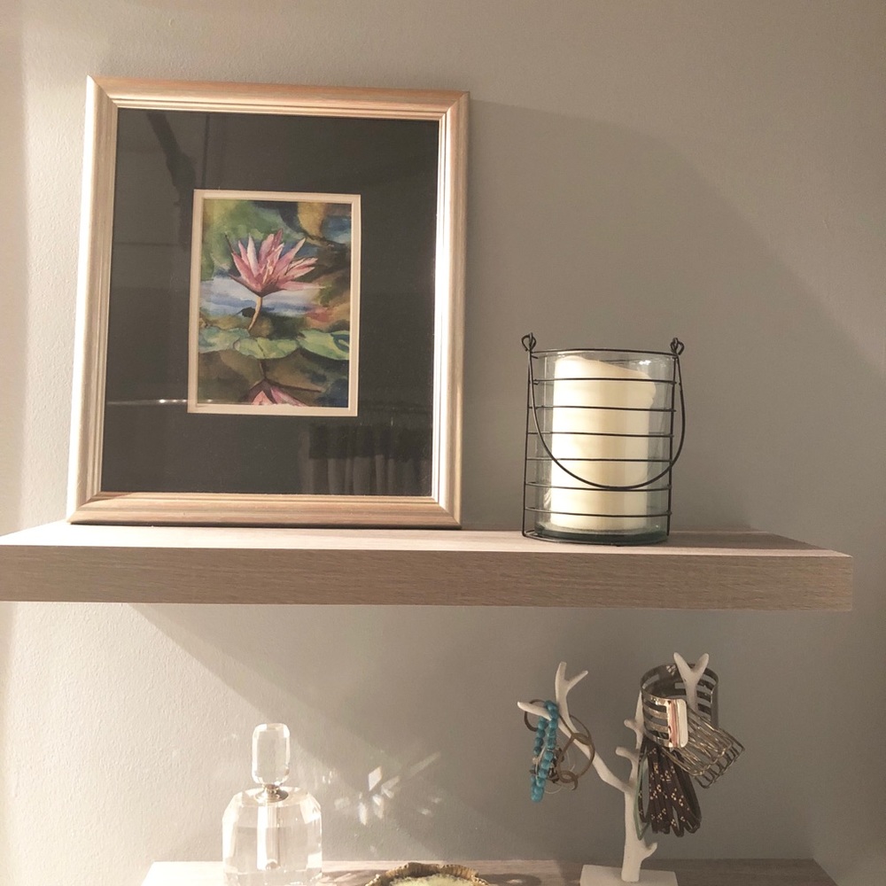 Crate and Barrel wire glass lantern